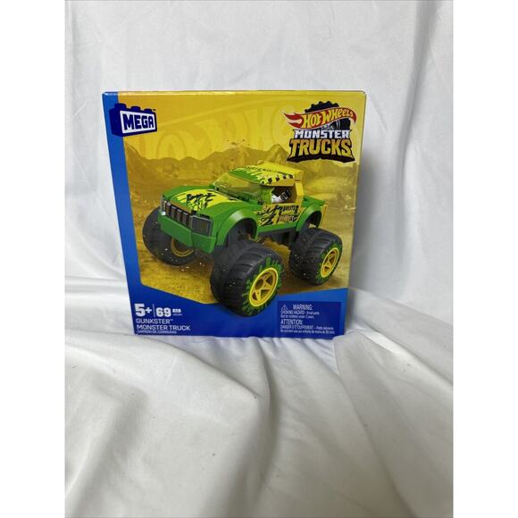 MEGA Construx‎ - Hot Wheels Monster Trucks Building Set - GUNKSTER MONSTER TRUCK - Picture 3 of 9